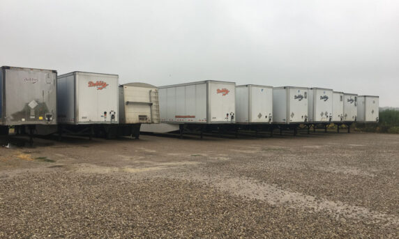 Row of trailers